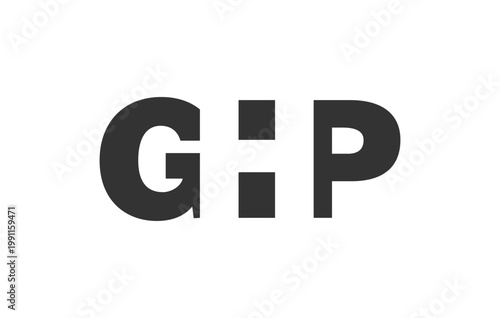GHP logo design. Initial letter G H P bold font style for tech startups, consulting, corporate branding. Creative company name, headlines typography identity, trendy logotype.