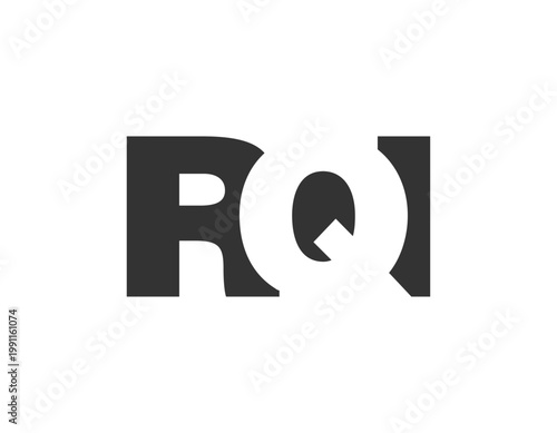 RQI logo design. Initial letter R Q I bold font style for tech startups, consulting, corporate branding. Creative company name, headlines typography identity, trendy logotype.