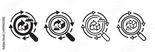 Professional Rebranding Icon Set for Business Design