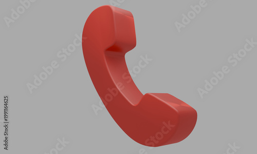 Foto red phone icon