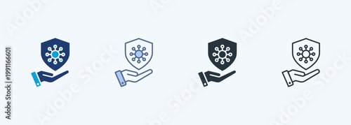 Immunology Multiple Style Icon Collection