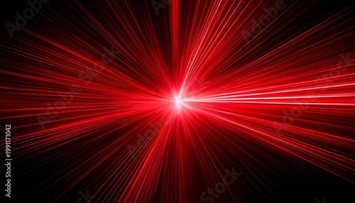 A Single Red Light Ray Resembling An Elegant Line Of Energy Or Path On A Dark Background The Ray Is Symmetrical And Straight With Soft Edges Creating The Illusion That It Is Moving At A High Speed