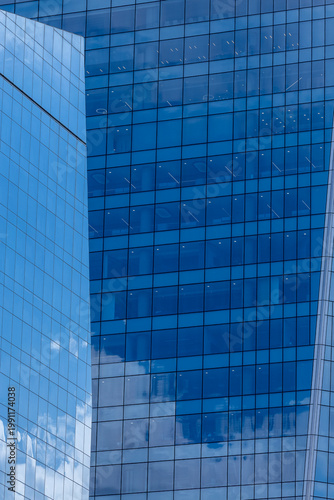 Avenida Brigadeiro Faria Lima, Itaim Bibi. Iconic commercial buildings in the background. With mirrored glass