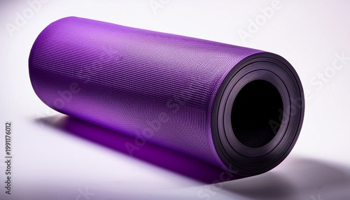 A Purple Cylindrical Object With A Black Circular Opening