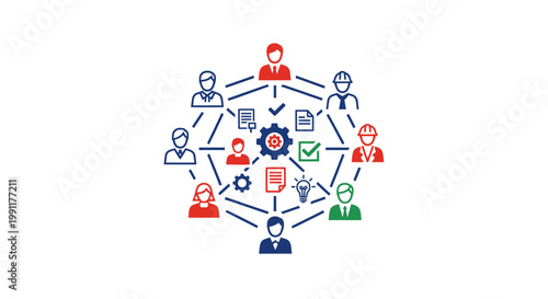 People Network Connections Teamwork Concept.