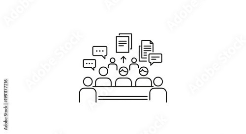 People sitting in a meeting discussion.