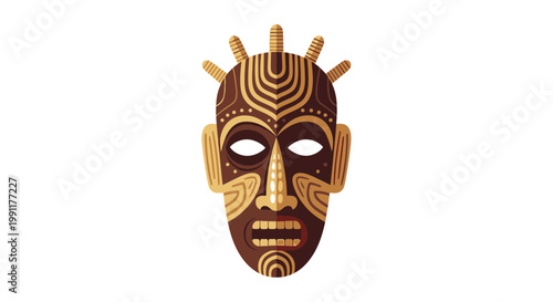 Traditional African Tribal Face Mask.