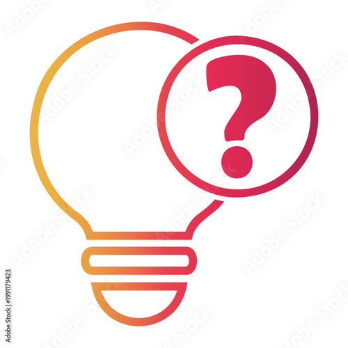 suggestion Line Gradient Icon