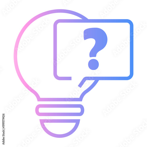 suggestion Line Gradient Icon