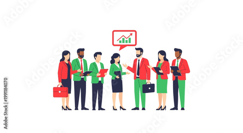 Business People Waiting Lineup.