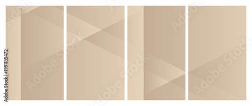 Abstract geometric background with four vertical panels and diagonal triangular shapes in warm beige and tan colors, perfect for corporate website design.