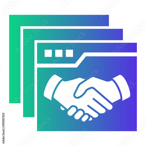 negotiation Gradient icon