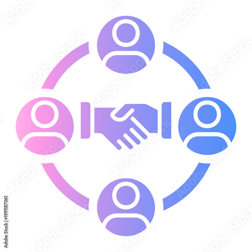 negotiation Gradient icon