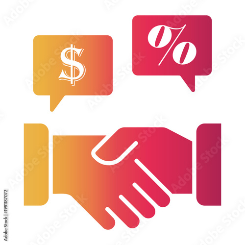 negotiation Gradient icon