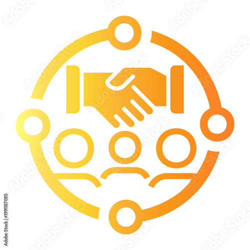 negotiation Gradient icon