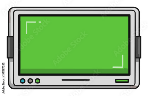 Green screen floating in zero gravity digital illust.... Generative AI