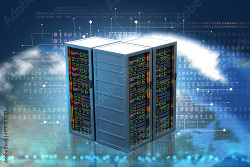 Cloud computing, data stora...