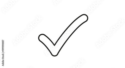 A simple black checkmark icon on white.