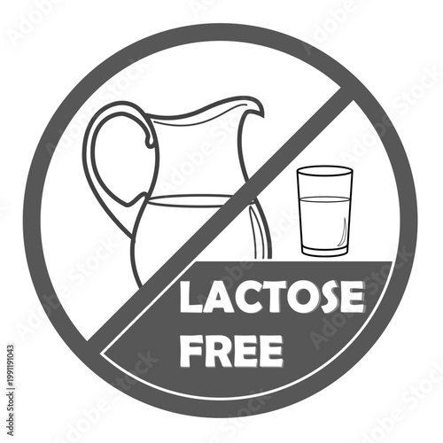 Lactose free labeled