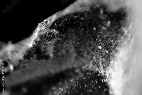 Macro texture of whiteheads and blackhead on peel off mask