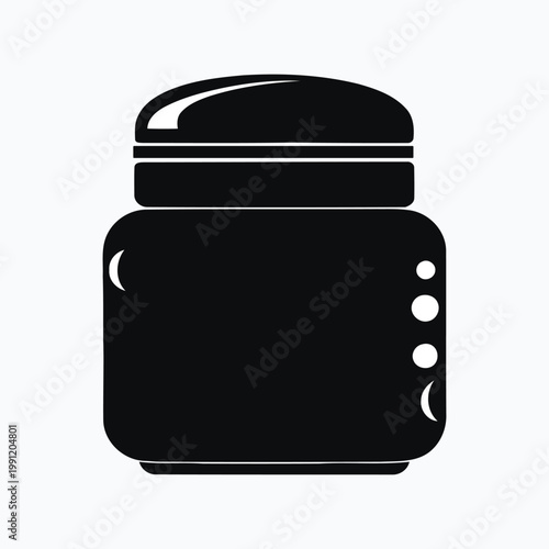 Skincare product advertisement featuring a jar of hydration cream and text Keywords: skincare, cream, hydration, boosting, luxurious, new