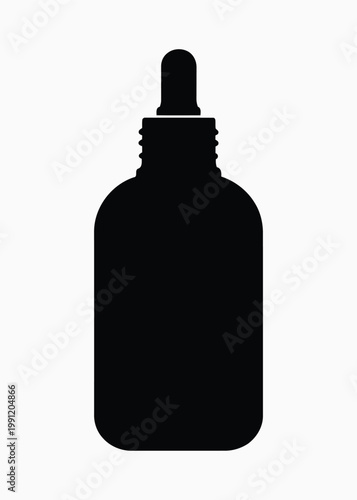 The Essence Infusion Hydration Botanical Extracts Dropper Bottle Label vector illustration