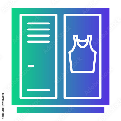 locker room Gradient icon