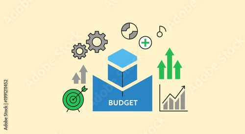 Budget Planning Financial Management Concept.