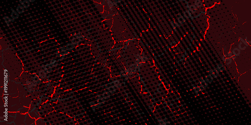 black red dragon decal brush fire volcano lava sakura Asia Japan anime style illustration sporty background banner style illustration.