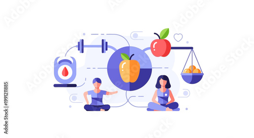 Healthy lifestyle and fitness concept.