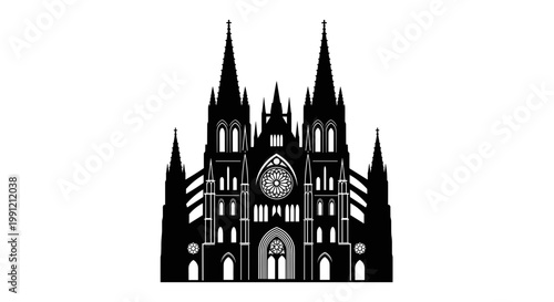Gothic Cathedral Architecture Building Design.