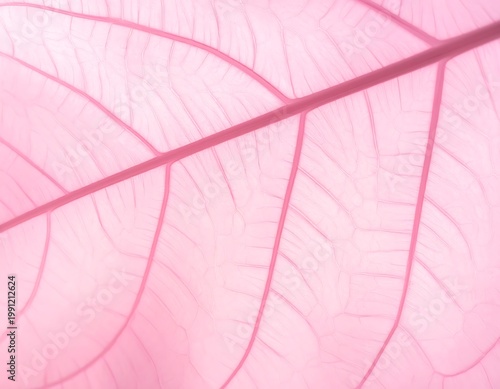 A pink leaf with visible veins and a soft, delicate texture