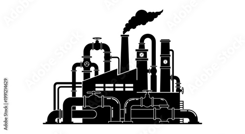 Industrial Factory Plant Machinery.