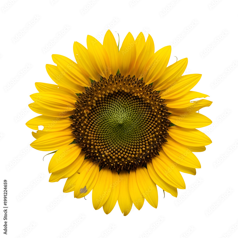 Fototapeta premium Vibrant Sunflower Blooming in Bright Sunlight for Nature and Summer Themes