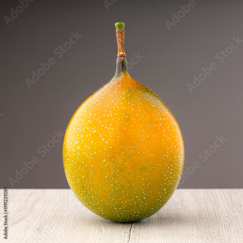 Granadilla in the middle stage of ripening - Passiflora ligularis