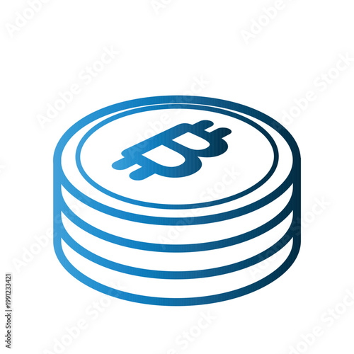 Bitcoin icon design template