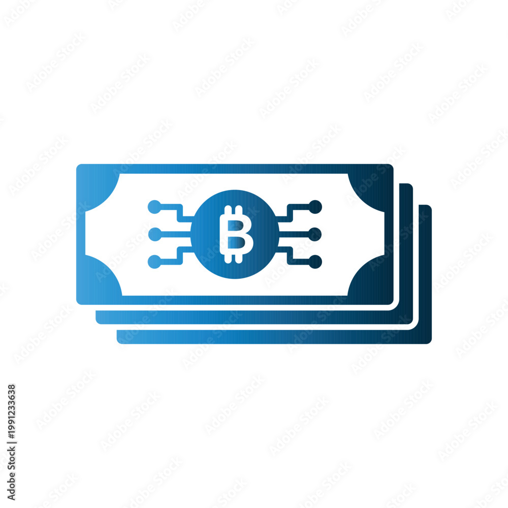Obraz premium Bitcoin icon design template