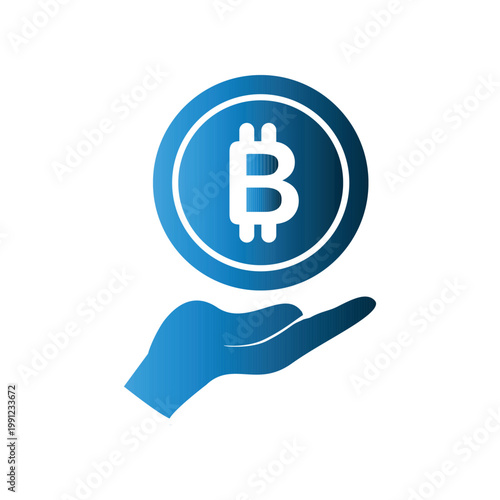 Bitcoin icon design template
