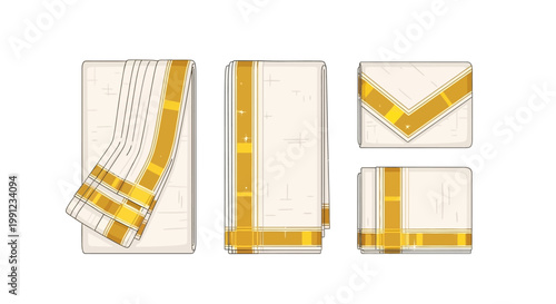 Traditional Kerala Mundu and Kasavu Fabric Set for Cultural Attire.