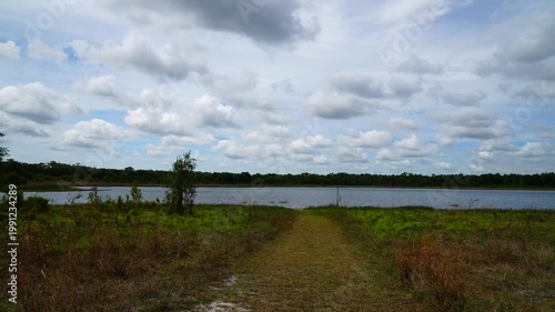Landscape of Lake Rogers Park in Odessa, Florida, close to Tampa