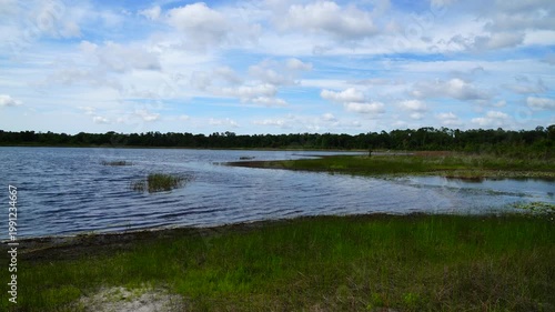 Landscape of Lake Rogers Park in Odessa, Florida, close to Tampa