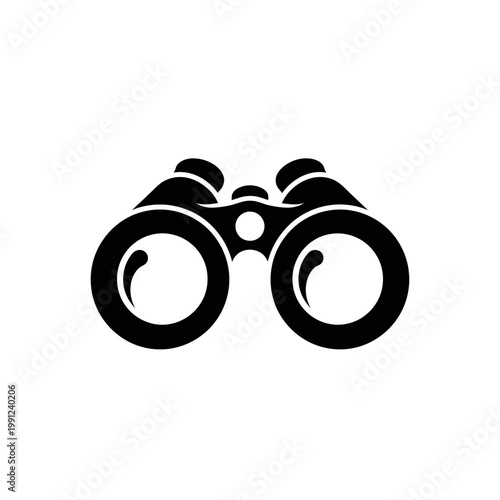 Obraz na płótnie binoculars on white background
