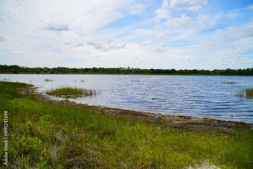 Foto Landscape of Lake Rogers Park in Odessa, Florida, close to Tampa