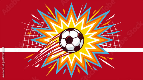 Soccer Ball in Motion Graphics Design.