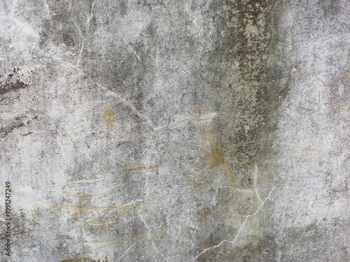 Aged gray concrete texture with rust stains
