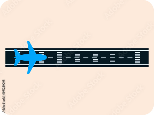Airport runaway icon. Airport  icon. Flat vector icon concept.