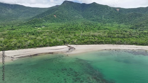 Coastline Australia Cape Tribulation outdoors mountains tropical rainforest drone reef aerial tropical