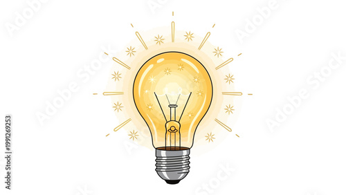 Light Bulb Idea Concept.