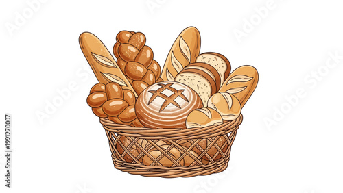 Variety of Fresh Breads.