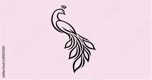 Realistic Deer Head Silhouette - Black and White Vector Illustration
